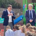 Inaugurata la nuova area giochi della scuola primaria 