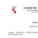 POSTICIPO INIZIO DELLE ATTIVITÀ DIDATTICHE AL 24 SETTEMBRE 2020 POSTICIPO INIZIO DELLE ATTIVITÀ DIDATTICHE AL 24 SETTEMBRE 2020