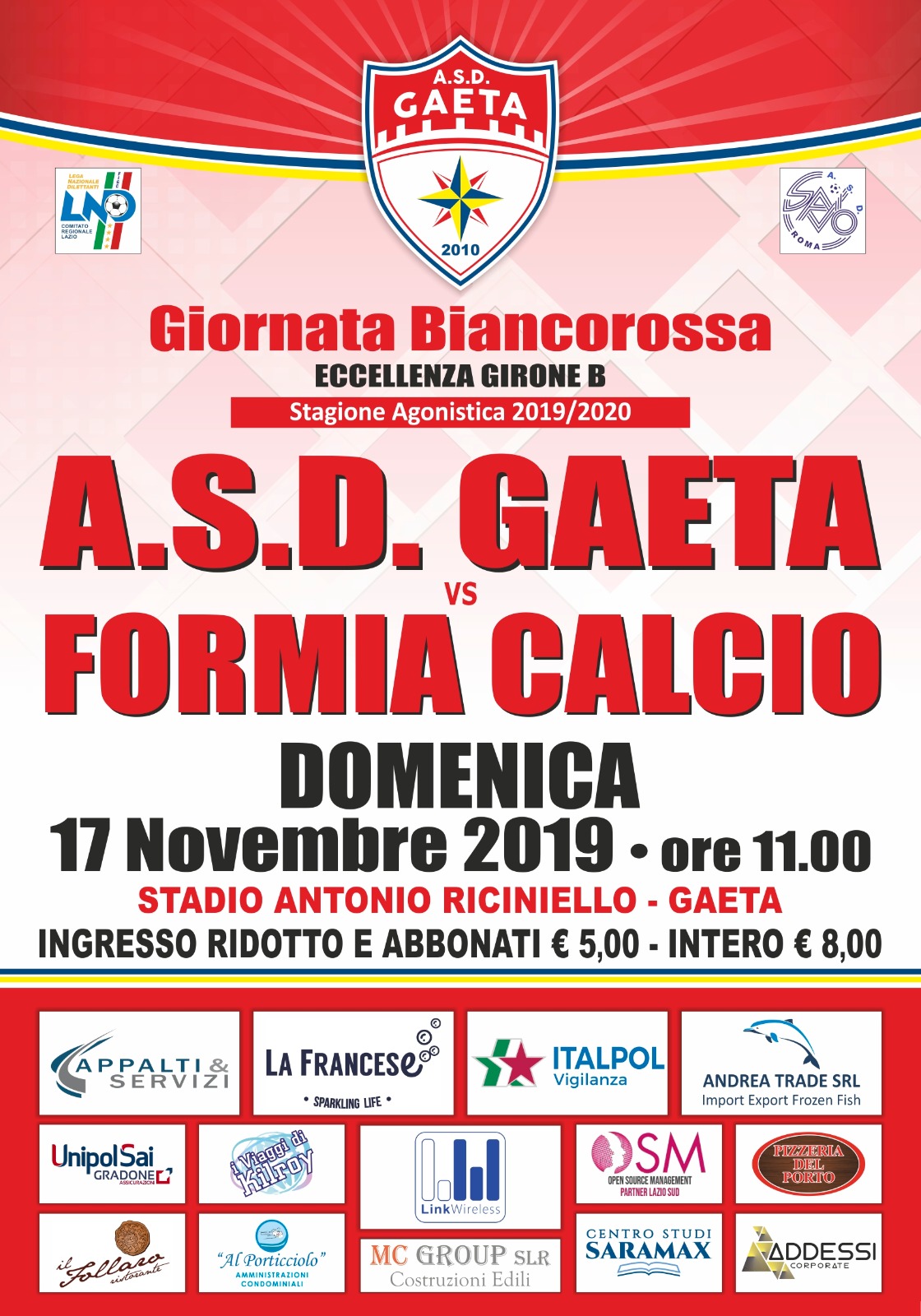 Locandina Gaeta Formia