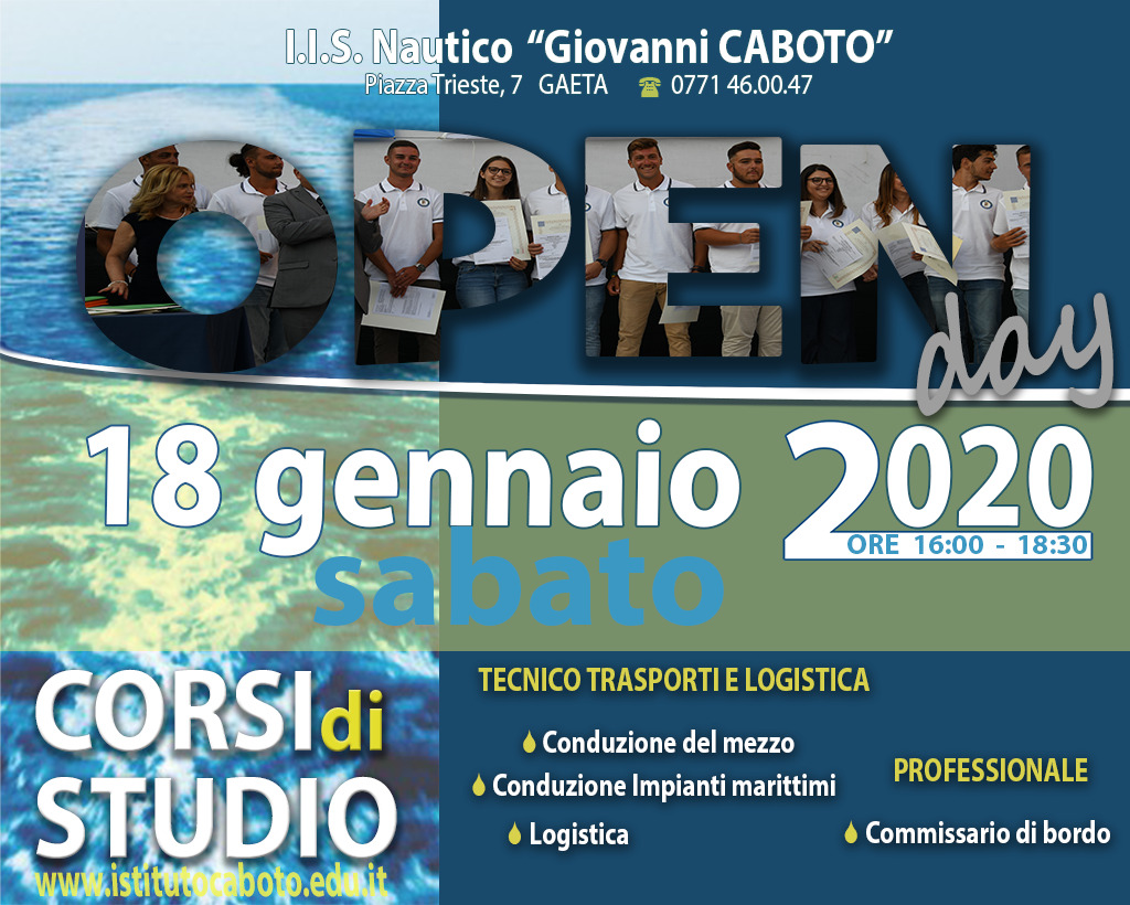 Open day Caboto 18 gennaio 2020